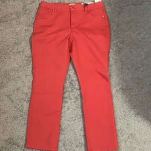 d. jeans Women's Straight Leg Jeans - Red